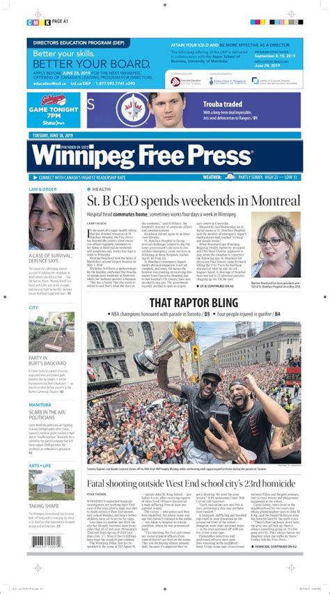 ca for. . Winnipeg free press passages